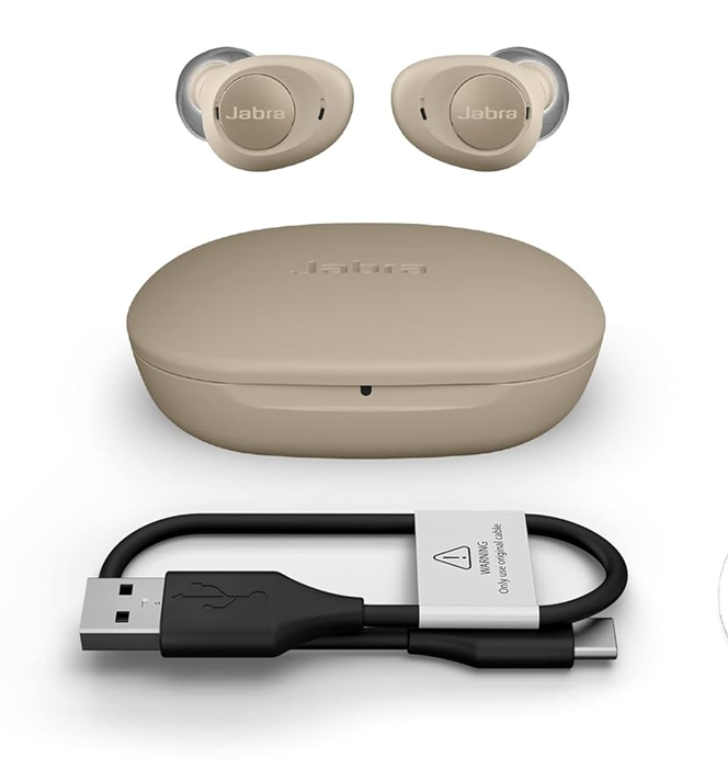 Jabra Enhance Plus Gold Beige - Gebrauchtware - nur für iPhone! - Selbstsitzende OTC-Hörgeräte für erweiterte Hörverbesserung