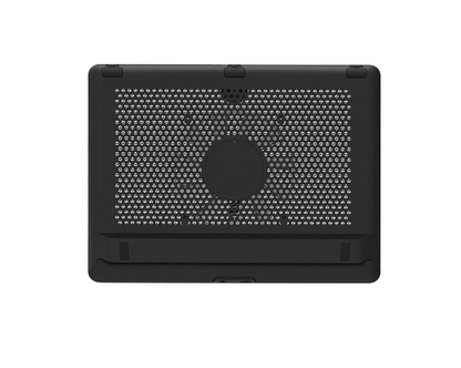 Cooler Master NotePal L2 Laptop Kühler – Laptop Cooler mit leichtem & ergonomischem Design, Leiser 160-mm-blauer LED Lüfter, Perforierte Metallplatte, USB-Port-Extender, Laptop Lüfter bis 17 Zoll