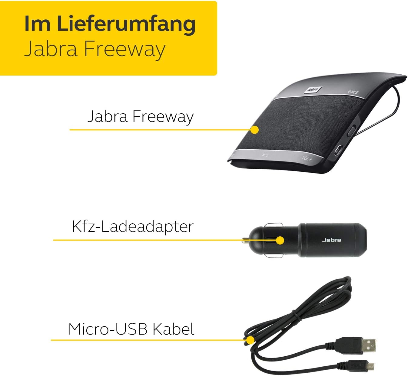 Jabra Freeway Bluetooth KFZ Freisprecheinrichtung 100-4600000-02 HFS100