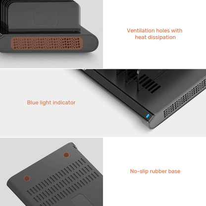 Alxum 60W USB Multiport Schnellladestation 10 Ports USB-A Ladestation für Handy, Tablet