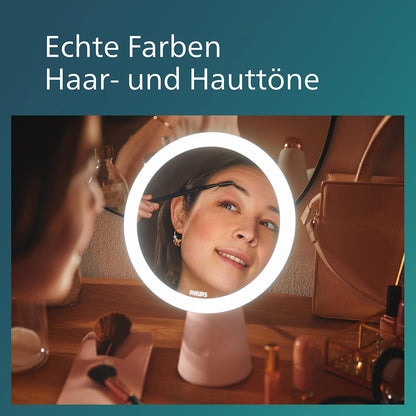 Philips LED Mirror Spiegelleuchte, 4,5W, drei voreingestellte Lichteinstellungen, Rosé