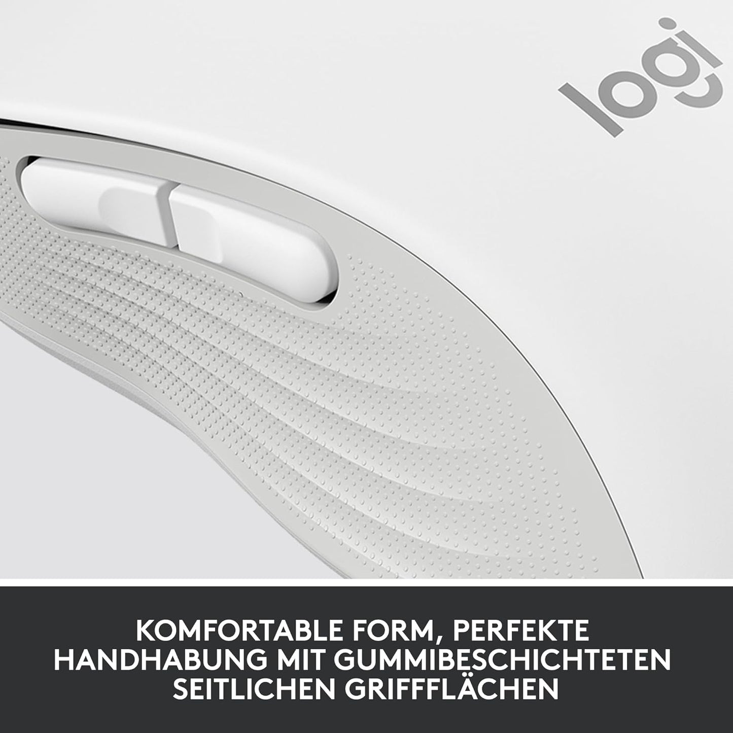 Logitech Signature M650 for Business Kabellose Maus, Leise Klicks, Anpassbare Seitentasten, Bluetooth, Kompatibilität mit mehreren Geräten - Grau