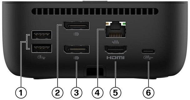 HP G6 USB-C Dockingstation 100W - inkl. Netzteil 9X3V1UT#ABB