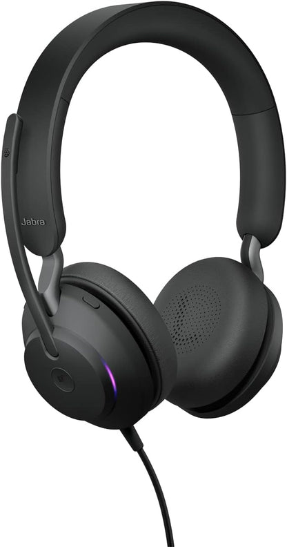 Jabra Evolve2 40 MS Stereo Headset USB-A Kabel – Schwarz 24089-999-999