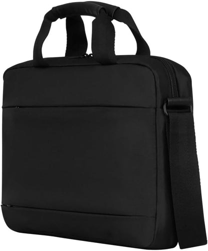 WENGER Source Laptop-Tasche zum Umhängen, Notebook bis 14 Zoll, Tabletfach bis 10 Zoll, Aktentasche, Organizer, 5 l, Damen Herren, Büro Business-Reisen Uni, Schwarz, 601064