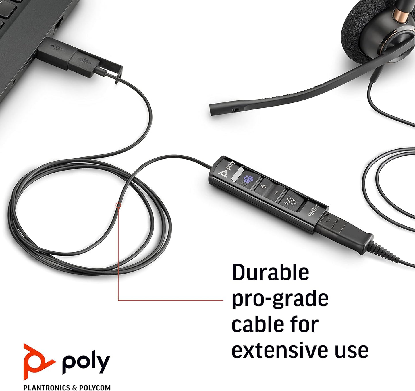 Poly DA85-M Wideband QD auf USB-Adapter Teams (USB-A & USB-C) 786C8AA
