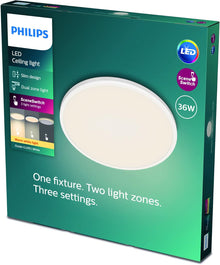 Philips LED Ozziet Deckenleuchte, 36W, dimmbar, Weiß