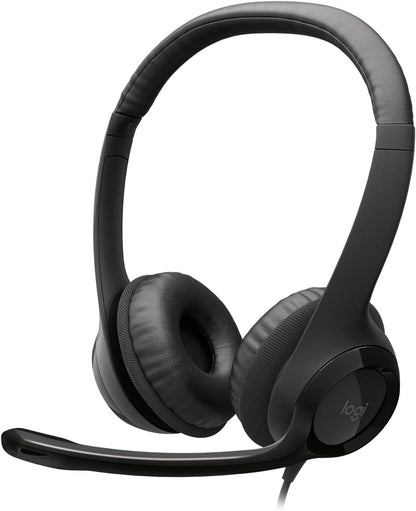 Logitech H390 USB-A Stereo-Headset Schwarz 981-000406