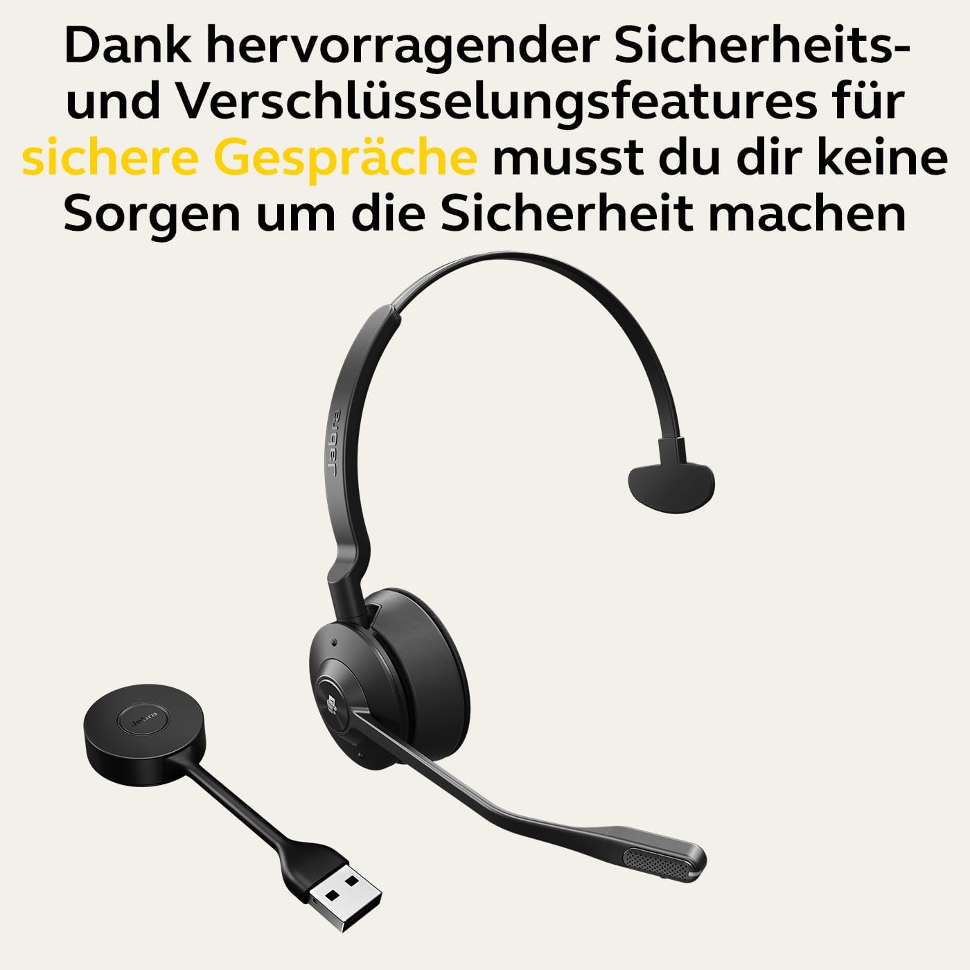 Jabra Engage 55 MS Mono USB-A Headset mit Basisstation 9553-455-111