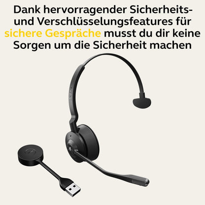 Jabra Engage 55 MS Mono USB-A Headset mit Basisstation 9553-455-111