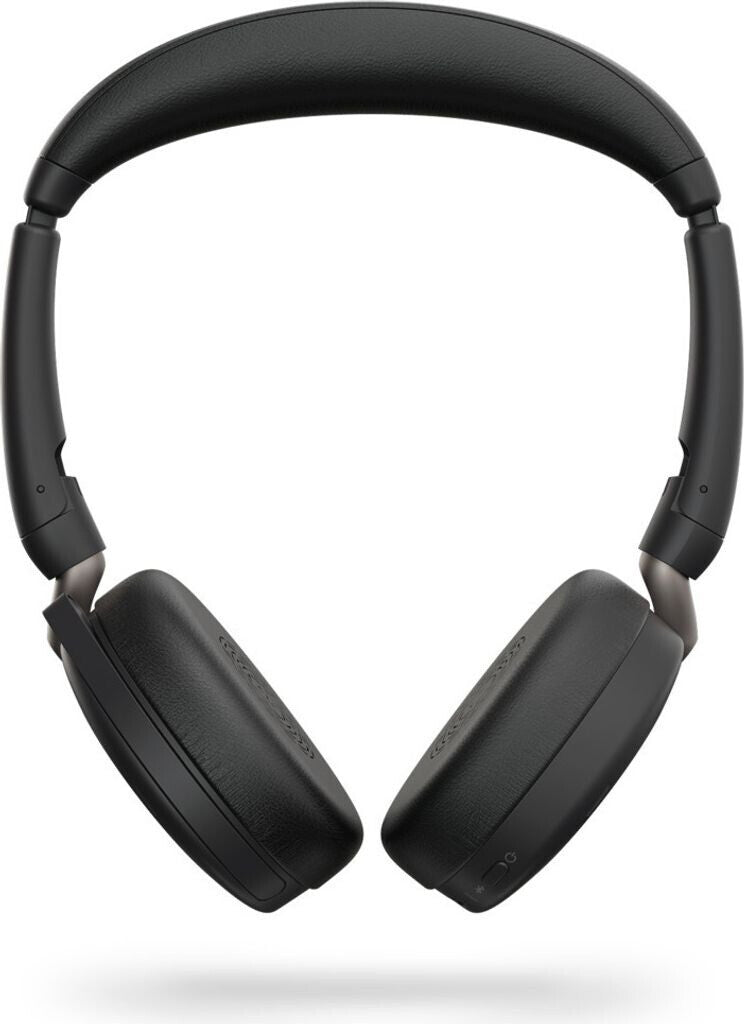 Jabra Evolve2 65 Flex MS USB-A Stereo Headset mit Wireless Charging Pad Link380a Schwarz 26699-999-989