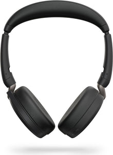 Jabra Evolve2 65 Flex MS USB-A Stereo Headset mit Wireless Charging Pad Link380a Schwarz 26699-999-989