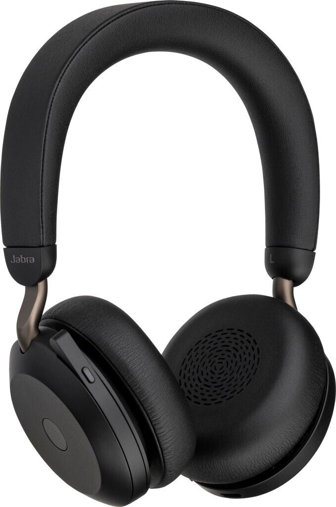 Jabra Evolve2 75 UC Stereo USB-A Headset mit Ladestation Link380a Schwarz 27599-989-989