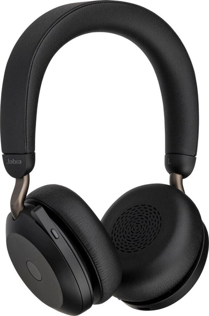 Jabra Evolve2 75 UC Stereo USB-A Headset mit Ladestation Link380a Schwarz 27599-989-989