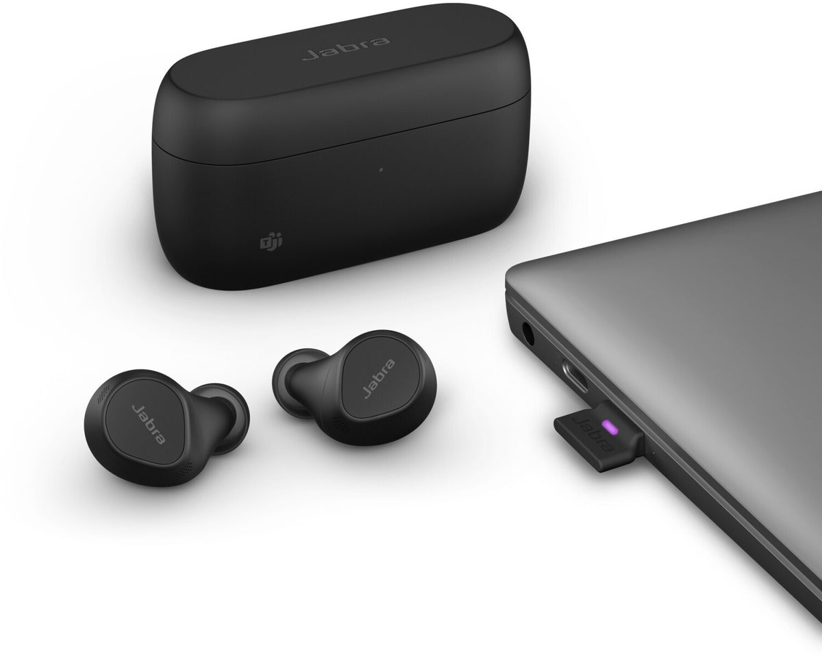 Jabra Evolve2 Buds MS USB-A In-Ear Kopfhörer Link380a Schwarz 20797-999-999