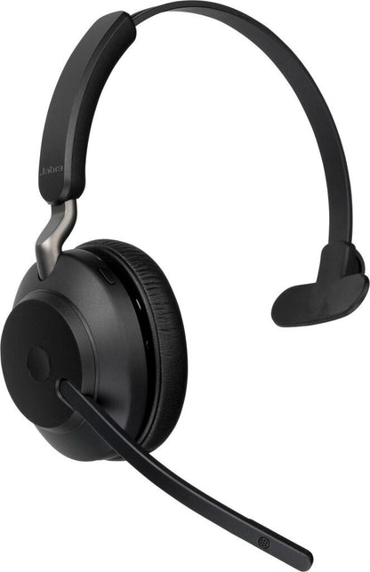 Jabra Evolve2 65 MS Mono USB-A Headset mit Ladestation Link380a Schwarz 26599-899-989