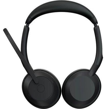 Jabra Evolve2 55 MS Stereo USB-C Headset mit Ladestation Link380c Schwarz 25599-999-889