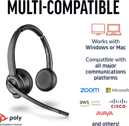 Plantronics- Poly 8220-M UC MS Stereo USB-C D200-M Mit Ladestation 209814-02