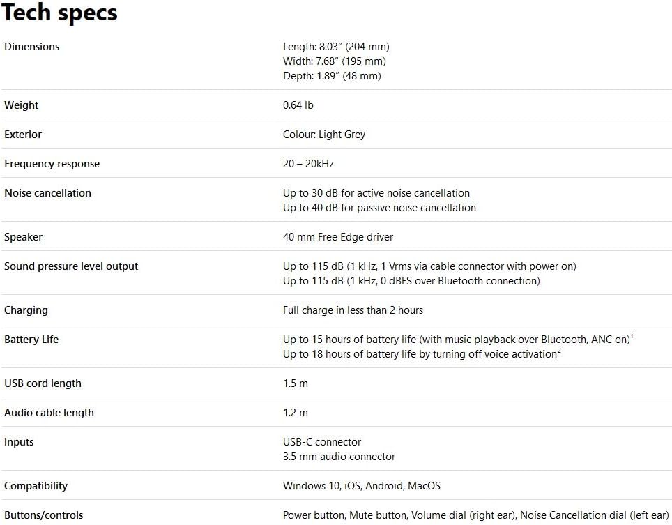 Microsoft Surface Headphones Weiß/Grau GUW-00008