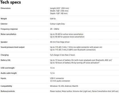 Microsoft Surface Headphones Weiß/Grau GUW-00008