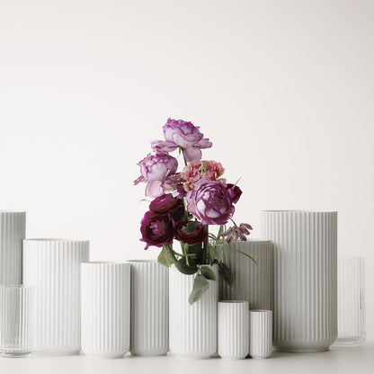 Lyngby Porcelæn Vase H8.5 cm Lyngby Designklassiker Zeitloses Design, Weiss