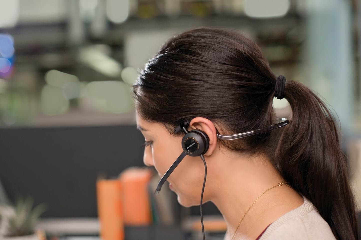 Plantronics - Poly EncorePro HW540 Convertible Mono QD 4 Pin Headset