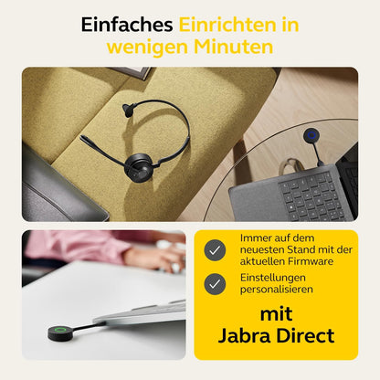 Jabra Engage 55 MS Mono USB-A Headset mit Basisstation 9553-455-111