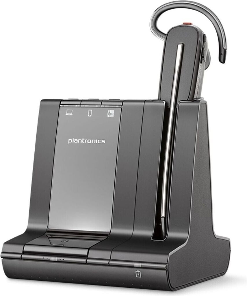 Plantronics Savi W8240 Mono DECT Convertible Headset mit Basisstation Schwarz 210979-02