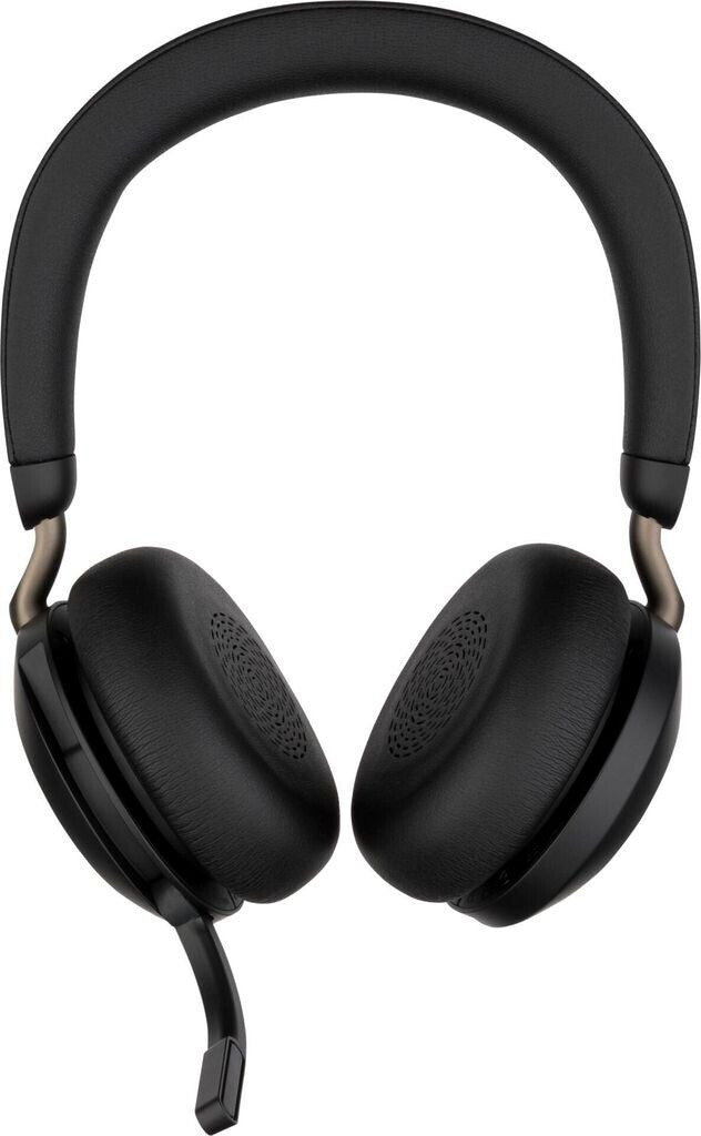 Jabra Evolve2 75 UC Stereo USB-A Headset mit Ladestation Link380a Schwarz 27599-989-989