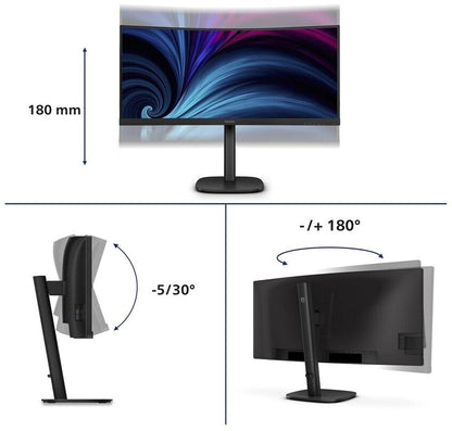 Philips 34 Zoll UWQHD Curved VA LED 21:9 120 Hz Office Monitor 34B2U3600C