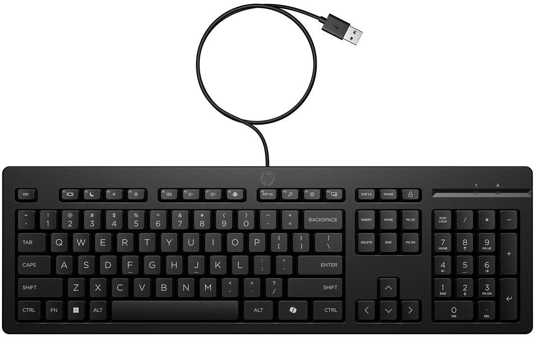 HP 125 Kabelgebundene Tastatur Deutsch Schwarz mit USB-Anschluss