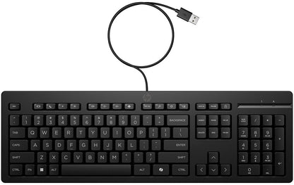 HP 125 Kabelgebundene Tastatur Deutsch Schwarz mit USB-Anschluss