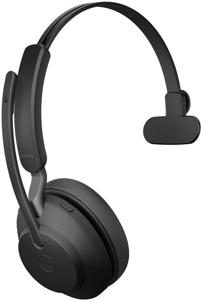 Jabra Evolve2 65 UC Mono USB-A Headset mit Ladestation Link380a Schwarz 26599-889-989