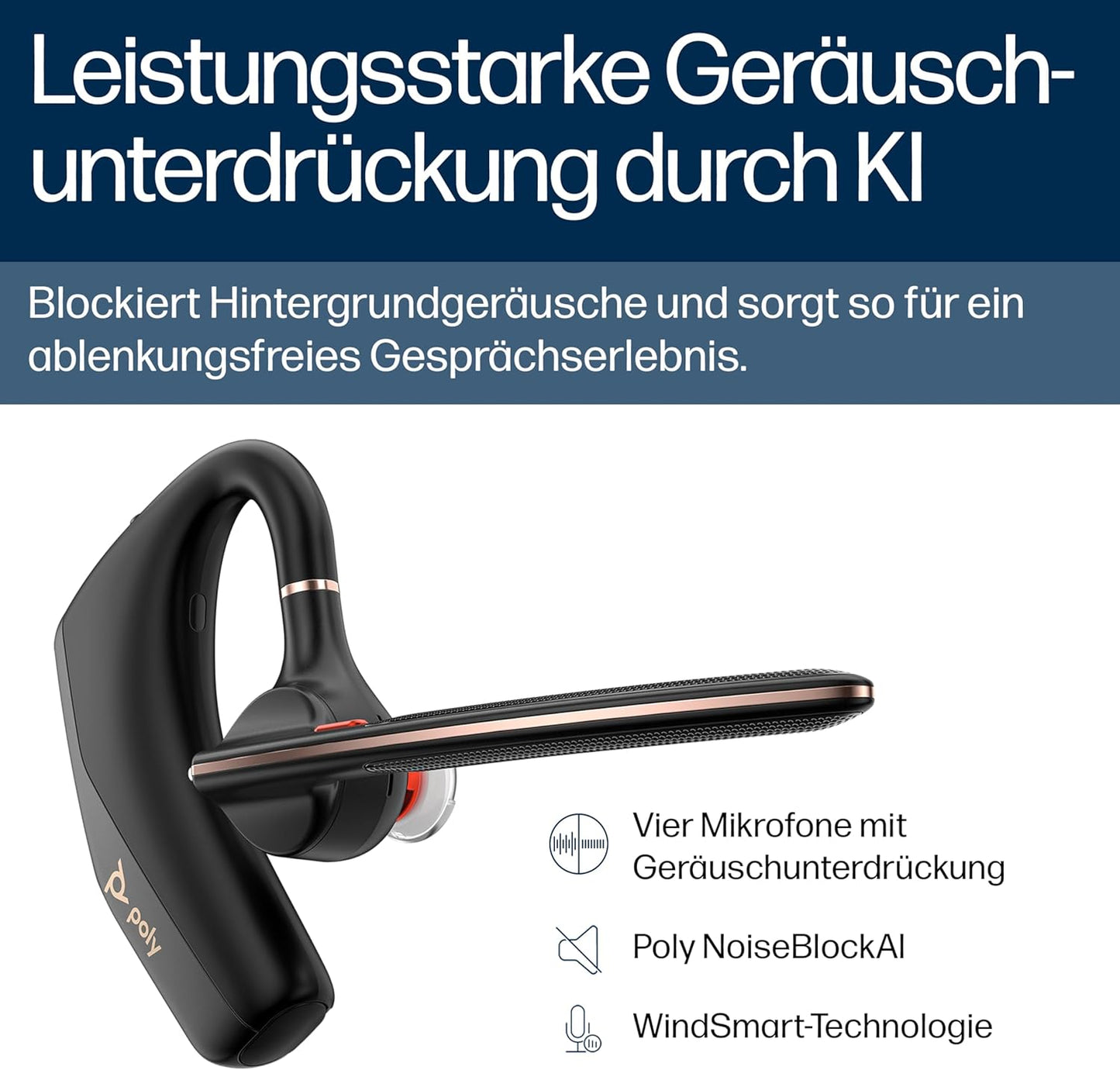 Poly Voyager Legend 50 Headset (ohne Ladeschale, ohne BT700 USB Stick)