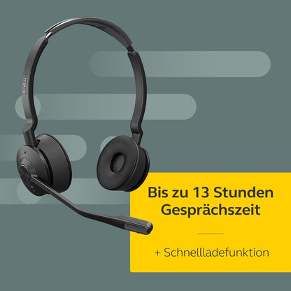 Jabra Engage 75 SE Stereo On-Ear Dect Headset mit Basisstation 9659-583-111
