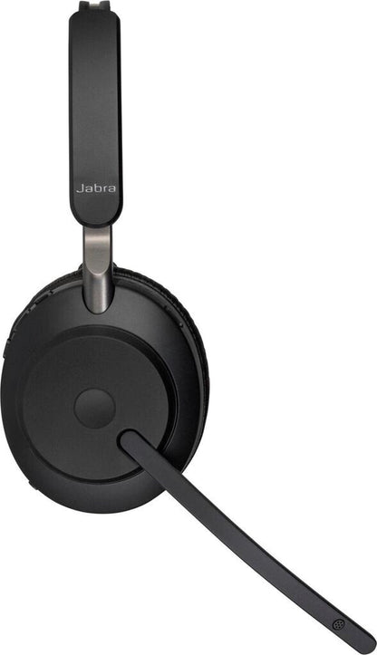 Jabra Evolve2 65 MS Mono USB-A Headset mit Ladestation Link380a Schwarz 26599-899-989
