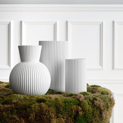 Lyngby Porcelæn Vase H8.5 cm Lyngby Designklassiker Zeitloses Design, Weiss
