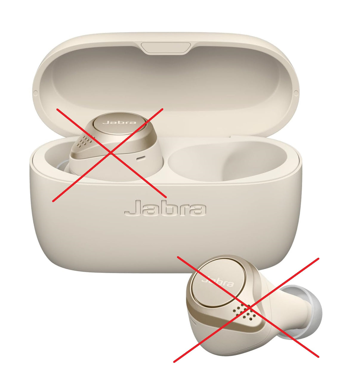 Jabra Elite 75t & Active 75t Ladecase Schwarz Blau Gold/Beige Mintgrün OHNE Kopfhörer --> nur Ladecase! - Refurbisched