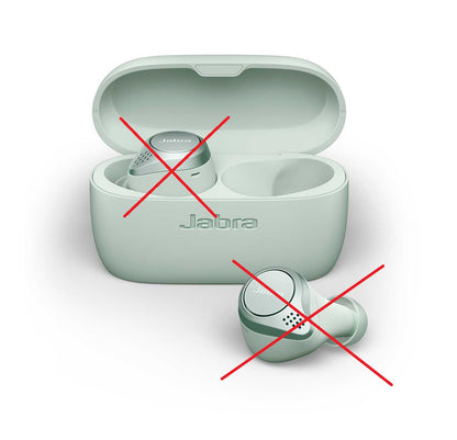 Jabra Elite 75t & Active 75t Ladecase Schwarz Blau Gold/Beige Mintgrün OHNE Kopfhörer --> nur Ladecase! - Refurbisched