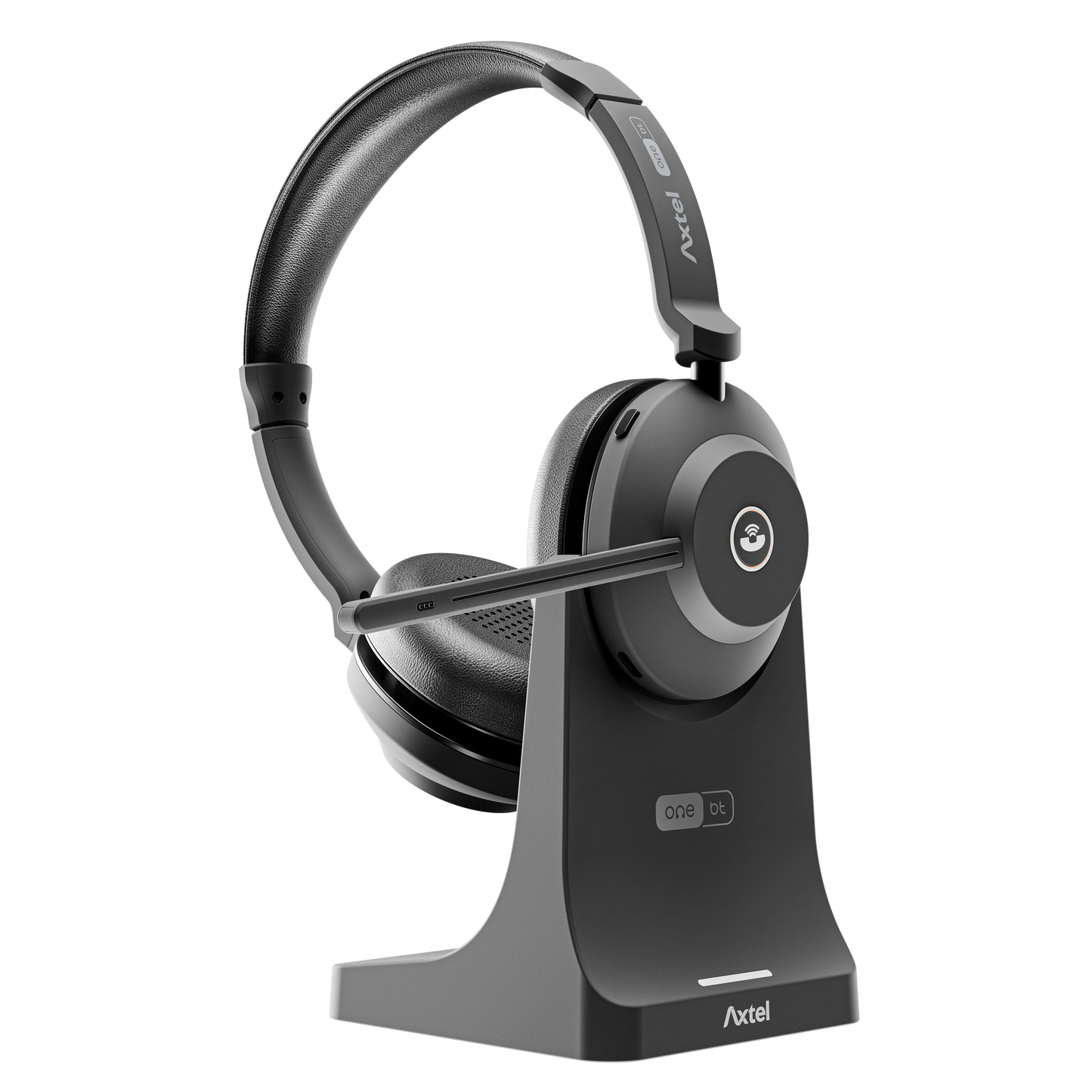 Axtel ONE Bluetooth Stereo USB-A Headset mit Ladestation AXH-ONEBTD-CB