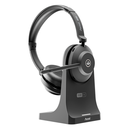 Axtel ONE Bluetooth Stereo USB-A Headset mit Ladestation AXH-ONEBTD-CB