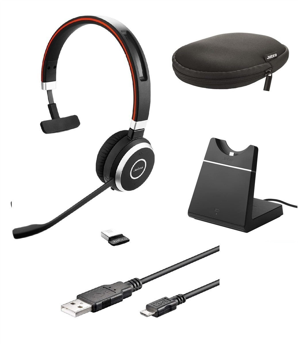 Jabra Evolve 65 UC Mono Headset mit Ladestation - 6593-823-499