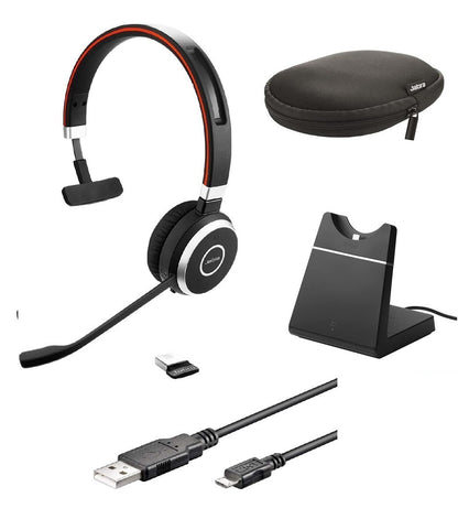 Jabra Evolve 65 UC Mono Headset mit Ladestation - 6593-823-499