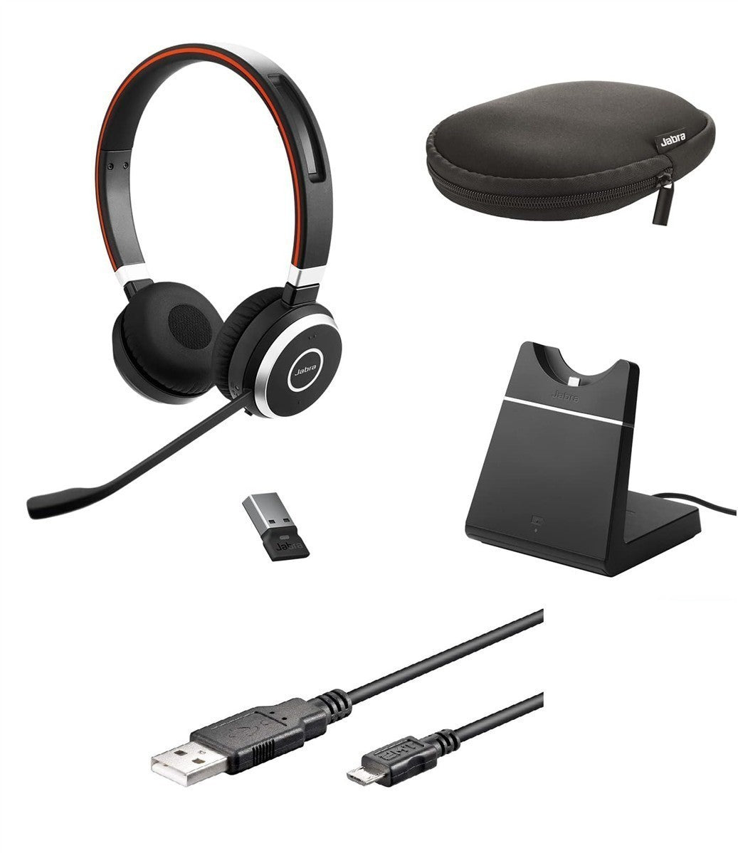 Jabra Evolve 65 MS Stereo Headset mit Ladestation 6599-823-399