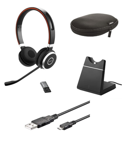 Jabra Evolve 65 MS Stereo Headset mit Ladestation 6599-823-399
